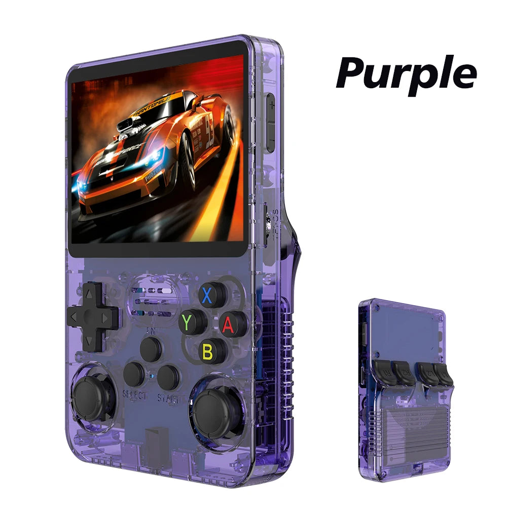 R36S Retro Handheld Game Console Linux System 3.5 Inch IPS Screen Portable Pocket Video Player 64GB Game Gift