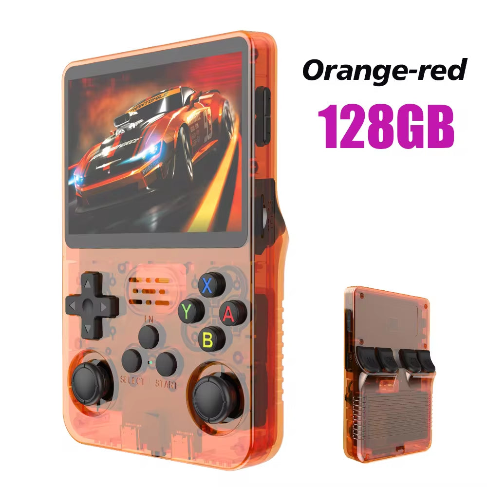 R36S Retro Handheld Game Console Linux System 3.5 Inch IPS Screen Portable Pocket Video Player 64GB Game Gift