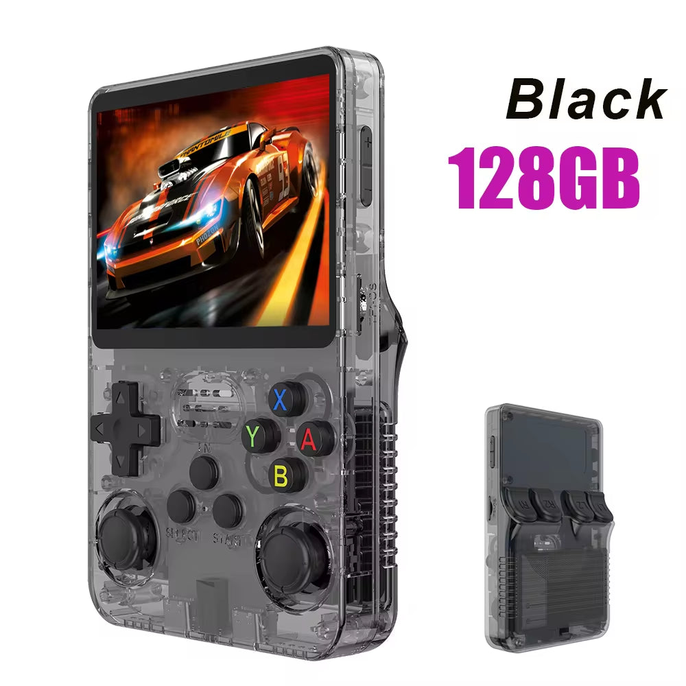 R36S Retro Handheld Game Console Linux System 3.5 Inch IPS Screen Portable Pocket Video Player 64GB Game Gift