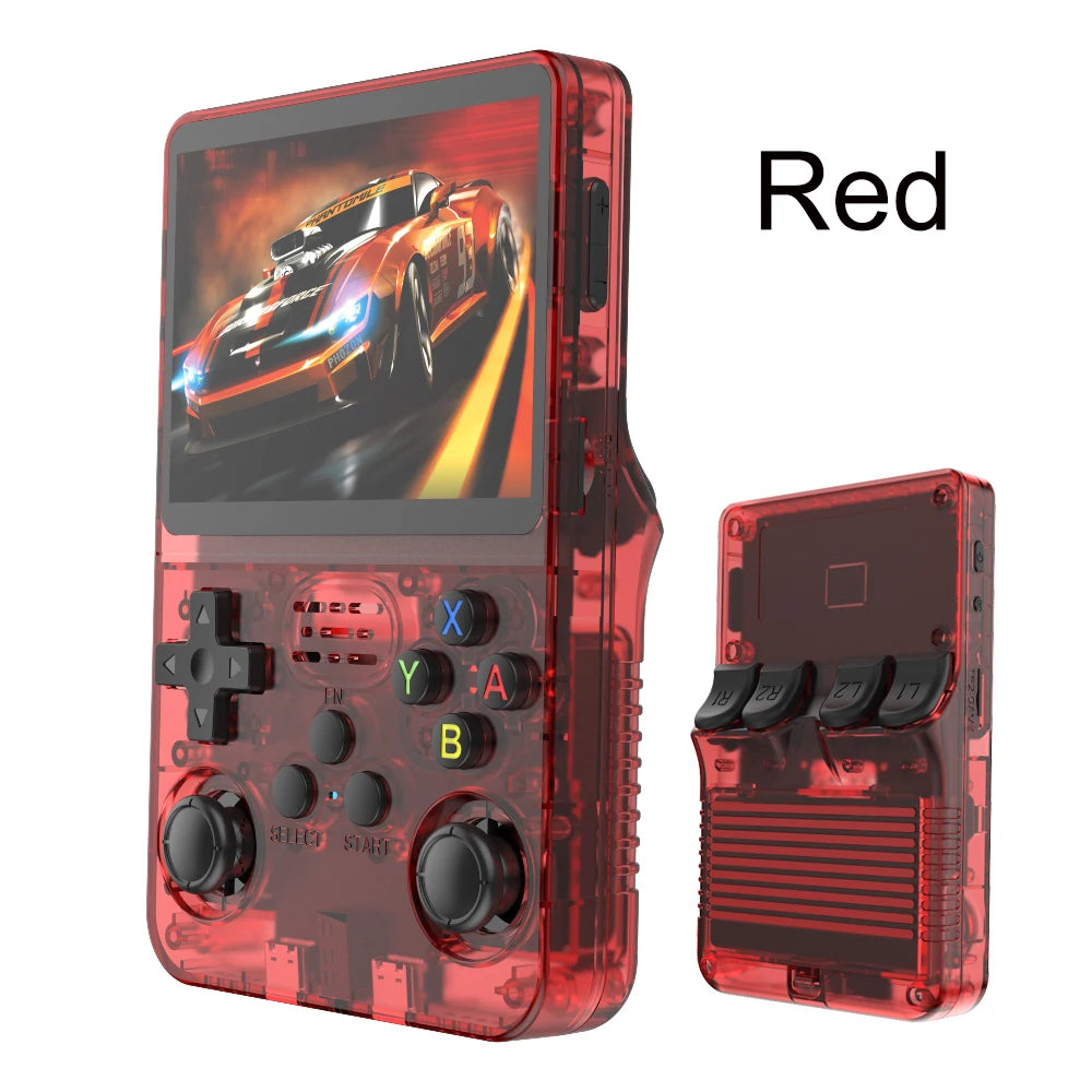 R36S Retro Handheld Game Console Linux System 3.5 Inch IPS Screen Portable Pocket Video Player 64GB Game Gift